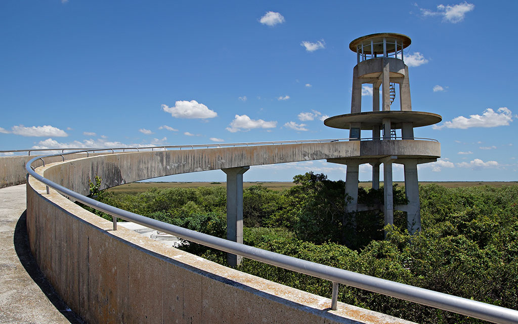 Observation Tower at Shark Valley in the Florida Everglades